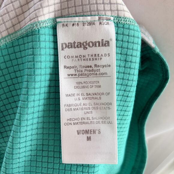 Patagonia Midweight Capilene Baselayer Medium Green Gray Long Sleeve Athletic - Picture 7 of 7